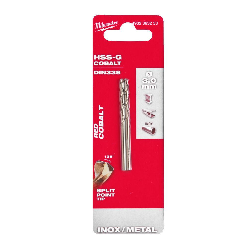 Свердло по металу HSS-Co MILWAUKEE DIN338, діаметр 3,0 мм, (2шт) Одесса - изображение 1