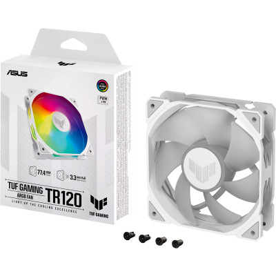 Кулер для корпуса ASUS TUF GAMING TR120 FAN ARGB WHITE (90DA0093-B09000) Винница - изображение 4