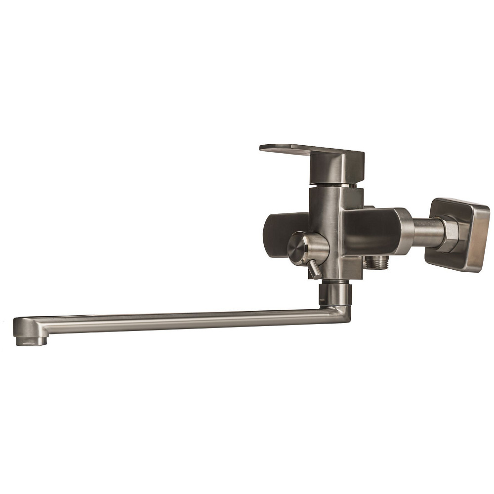 Змішувач для ванни Globus Lux Sorento SQ-208HR-Лійка SUS304. Квадро,L- 350мм, Нержавійка, Комплект Луцьк - фото 2