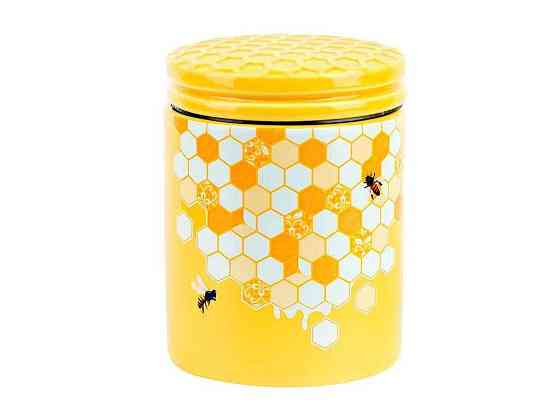 Банка 650мл керамическая для сыпучих продуктов Honey ТМ BONADI Киев