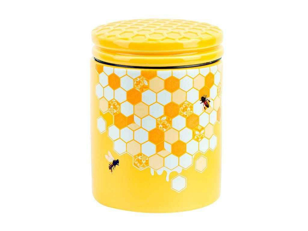 Банка 650мл керамическая для сыпучих продуктов Honey ТМ BONADI Киев - изображение 1