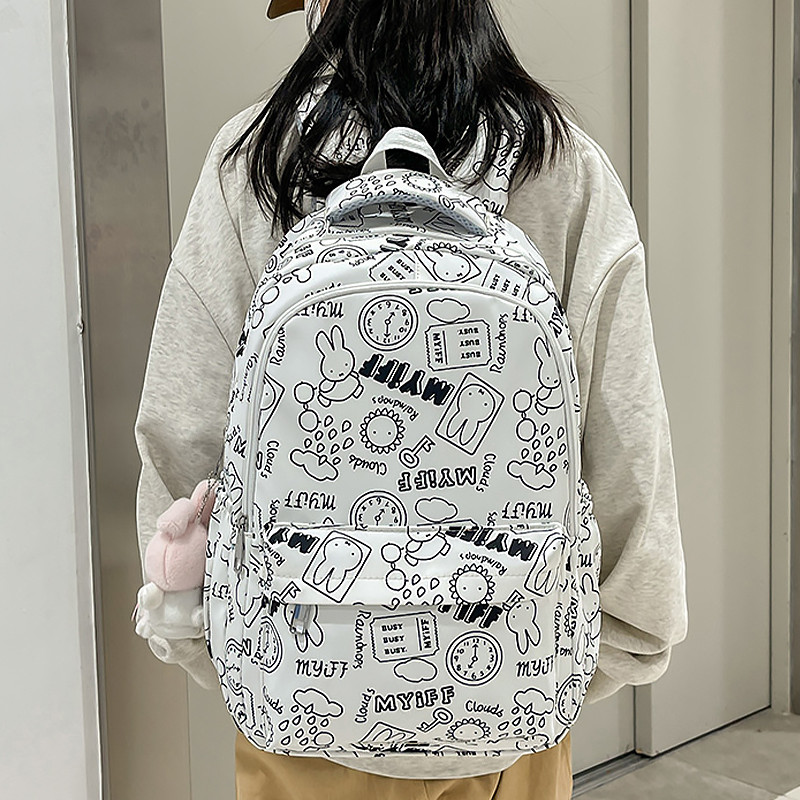 Рюкзак подростковый 601928 с надписями и рисунками 20L White Киев - изображение 5