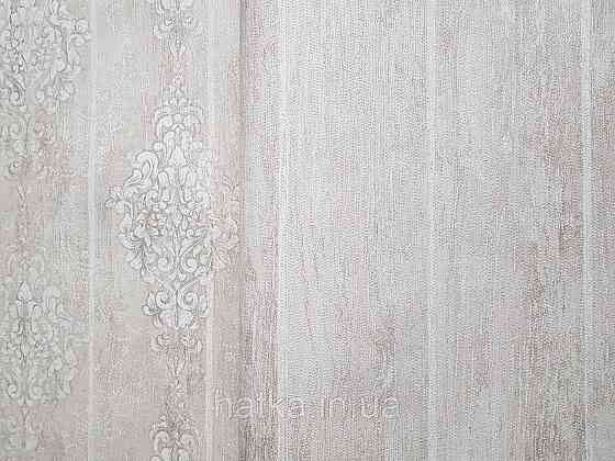 Обои винил на флизелине горячего тиснения DU&KA  Voyage1.06х10 лофт под доску структурные светло бежевые Киев