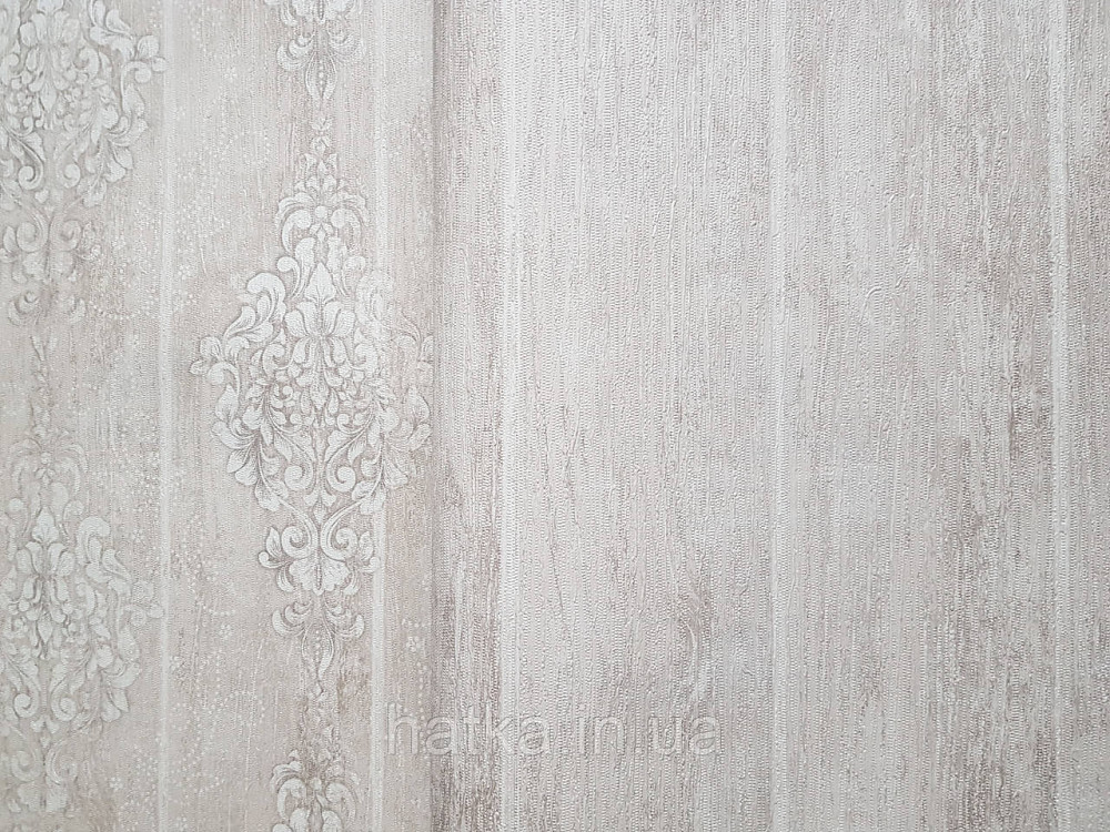 Обои винил на флизелине горячего тиснения DU&KA  Voyage1.06х10 лофт под доску структурные светло бежевые Киев - изображение 2