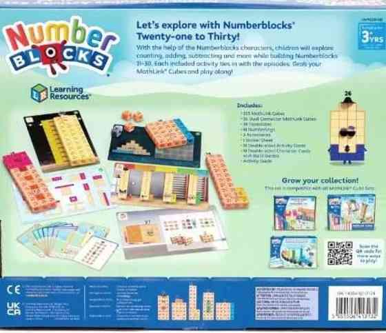 Учимся считать MathLink Cubes 21–30  hand2mind  Numberblocks 21-30 Харьков