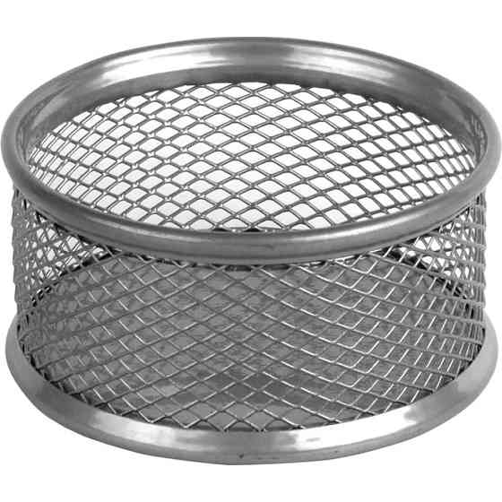 Підставка для скріпок Axent 80x80x40мм, wire mesh, silver (2113-03-A) Вінниця