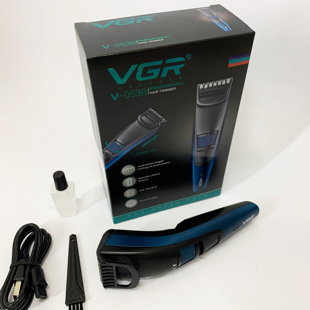 Хороший бездротовий тример VGR-053, Машинка для стрижки волосся міцна, Тример для скронь GJ-12 Івано-Франківськ - фото 5