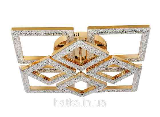 Люстра світлодіодна акрилова Sirius 2726/4+4 GD 100W*2 Київ