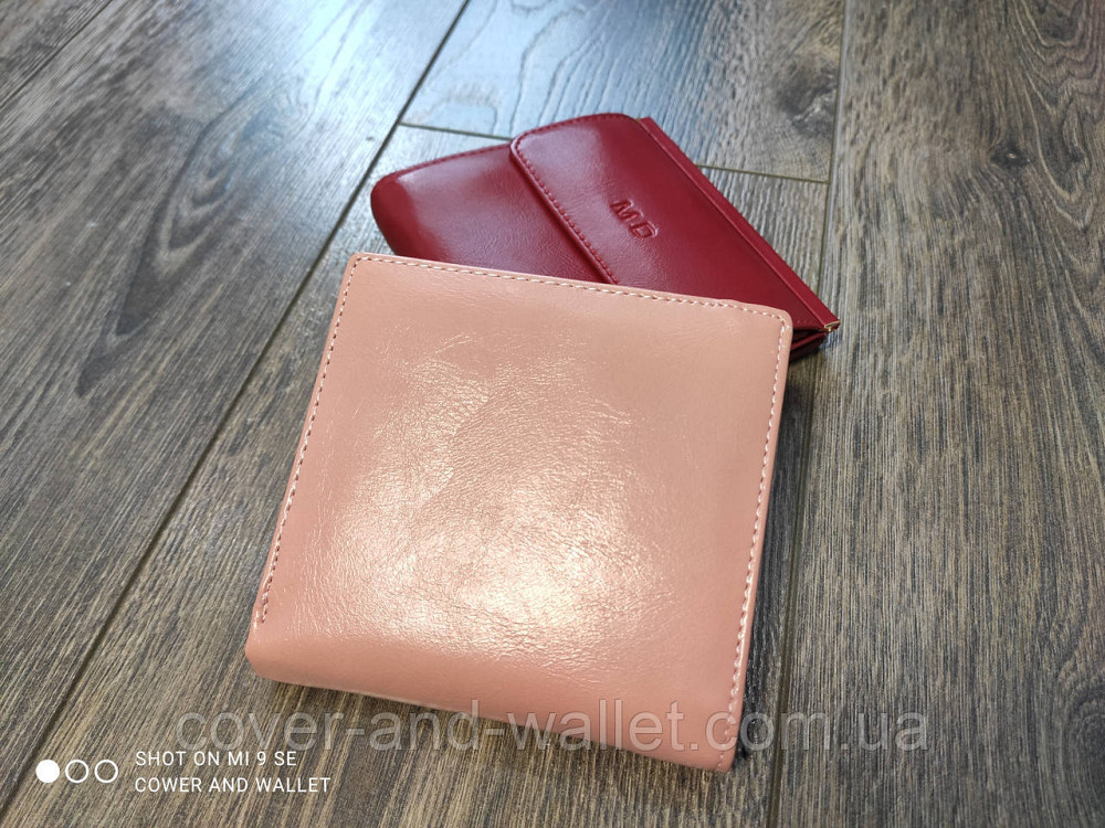 Светло-розовый маленький женский кошелек с удобной монетницей MD collection Киев - изображение 6