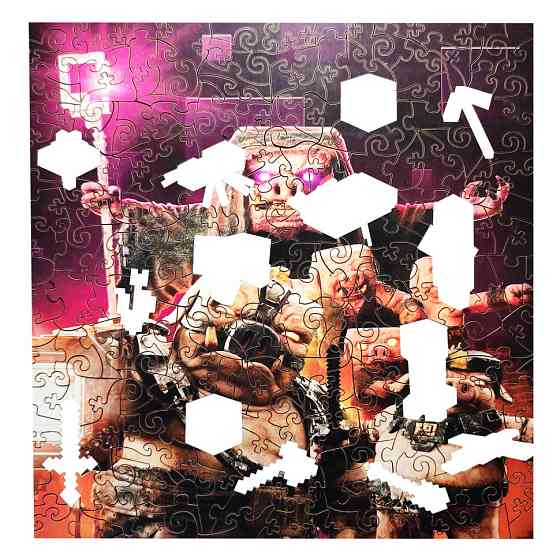 Фігурний пазл з дерева "Майнкрафт" PZ005-A3C-AC 180-250 деталей, розмір А3, картонна коробка Вінниця