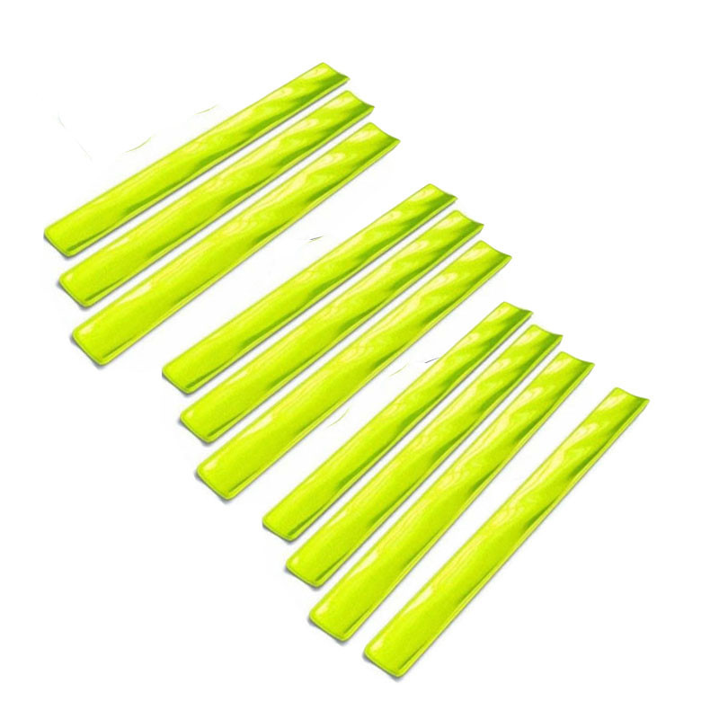 Светоотражающий браслет, фликер, катафот, самозакрывающийся на руку, ногу Желтый 1 шт 30 см Бровары - изображение 4