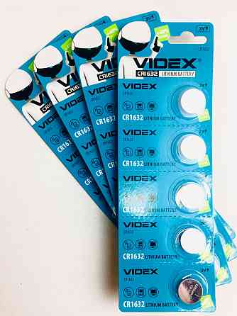 Батарейка літієва VIDEX CR1632 5pcs BLISTER CARD Київ