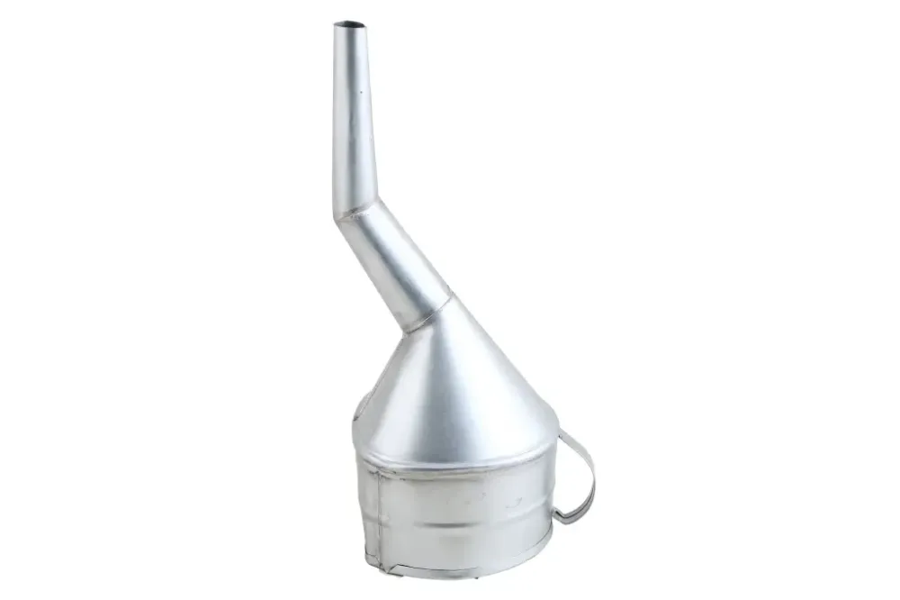 Лейка метал. бензин 212 кругла (носик товстої кривої) оцинкована Вінниця - фото 1