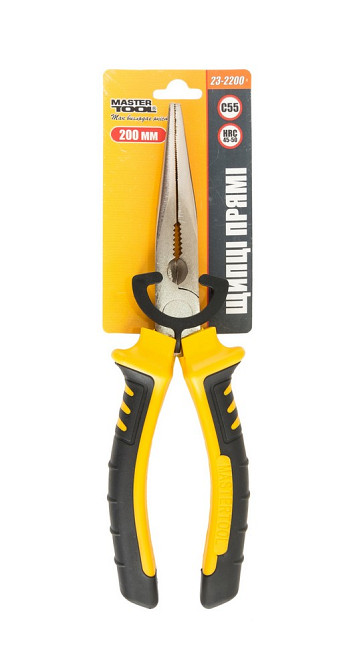 MASTERTOOL Щипці прямі MASTERTOOL 200 мм С55/HRC 45~50 23-2200 Коломия - фото 2