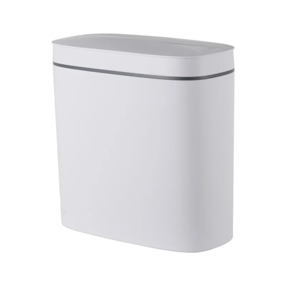 Відро для сміття сенсорне овальне Mixxus Flat-TC0109 White 9 л колір білий (MI7074) ( 29791 ) Харьков