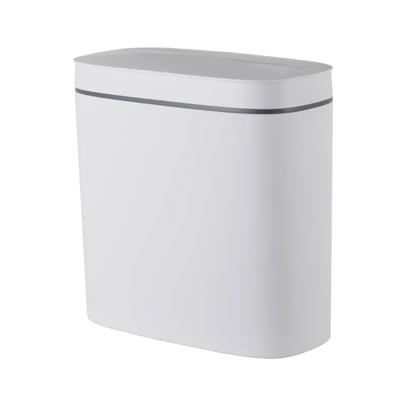 Відро для сміття сенсорне овальне Mixxus Flat-TC0109 White 9 л колір білий (MI7074) ( 29791 ) Харьков - изображение 1