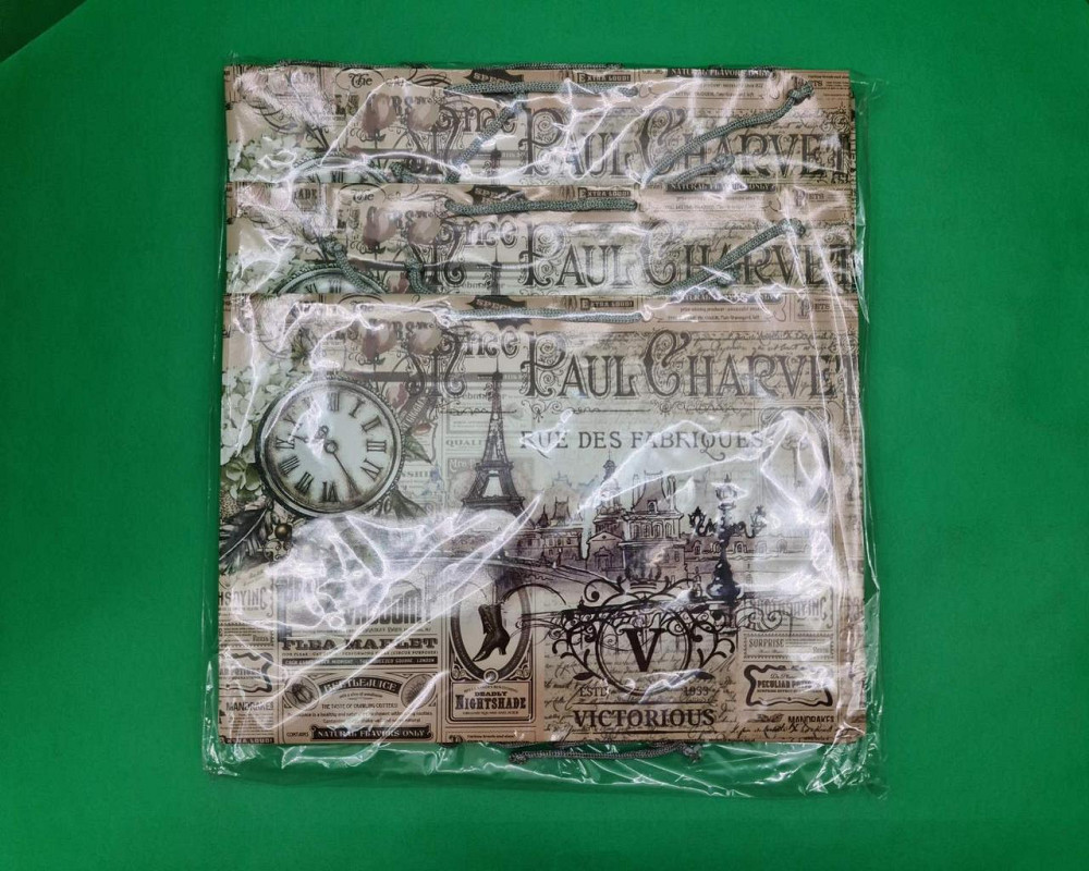 Паперовий великий горизонтальний пакет 36/22/10 (артBG-123) (12 шт.) Харків - фото 4