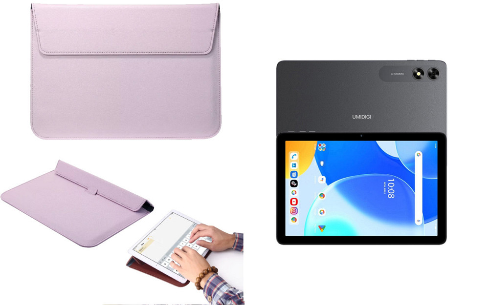 Чохол-конверт VitoCase для UMIDIGI G3 Tab Ultra, з функцією підставки для планшета Фіолетовий Київ - фото 1