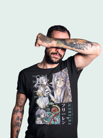 Футболка для мальчика аниме Аниме Гифтс Ферн Старк оверсайз (рост от 165 до 180 ) Черний AnimeJ0699m Днепр