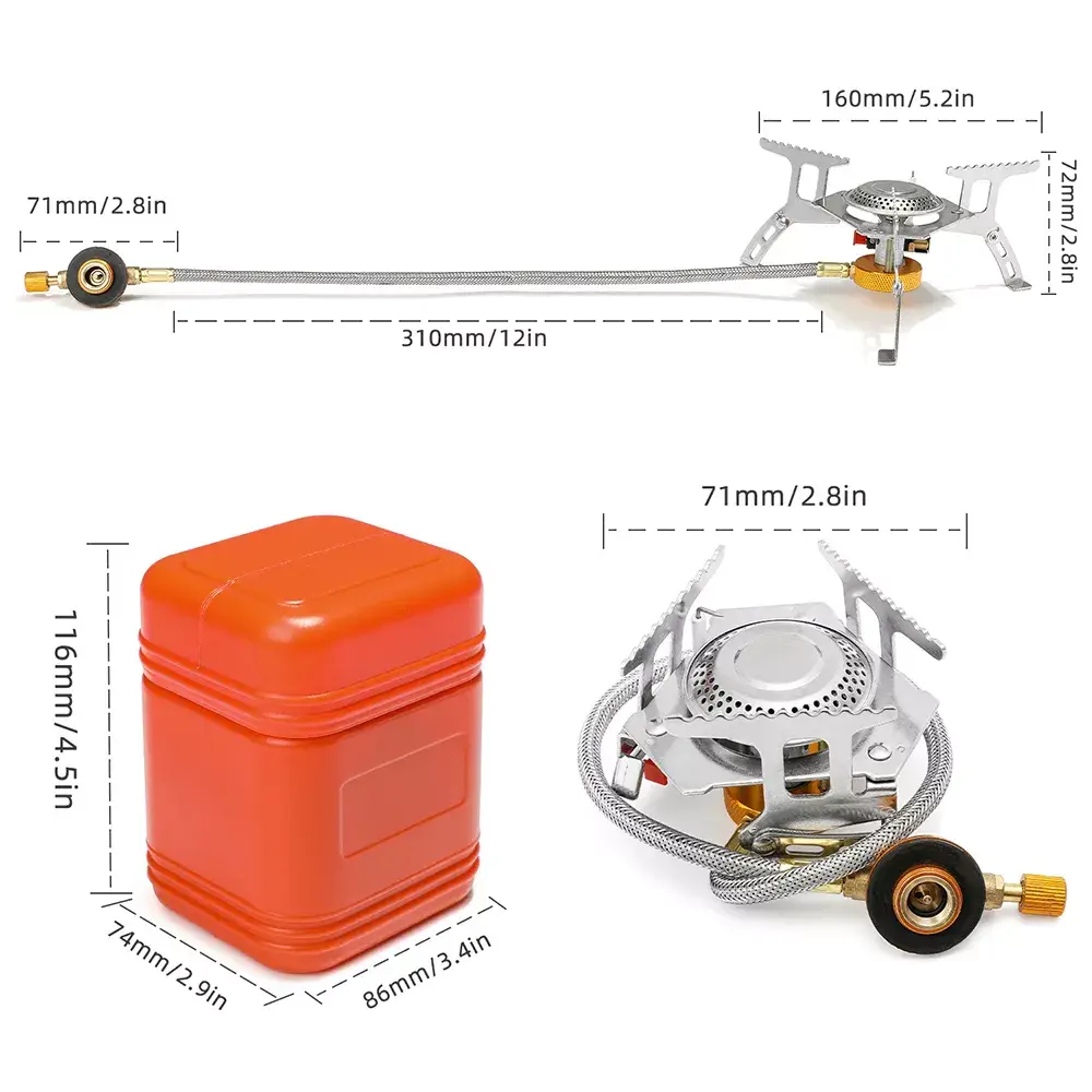 Газовий пальник Kovab K-103 з п'єзопідпалом зі шлангом Вінниця - фото 5