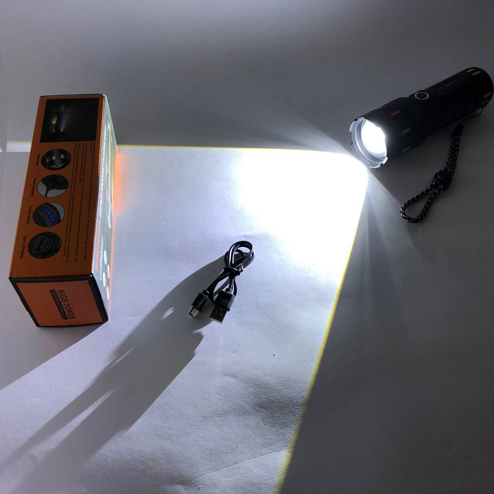 Фонарь ручной с функцией зарядки 701-PM10-TG, Профессиональный тактический фонарик EF-48 Киев - изображение 1