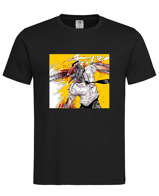 Футболка «Денджи — Человек-бензопила» — стиль для настоящих фанатов Chainsaw Man Черный, L Городище - изображение 1