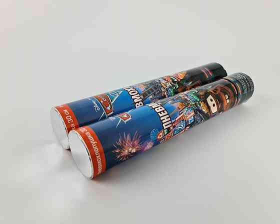 Хлопушка пневматическая Тачки, длина 30 см (хл тачки 30 см) (1 пачка) Харьков