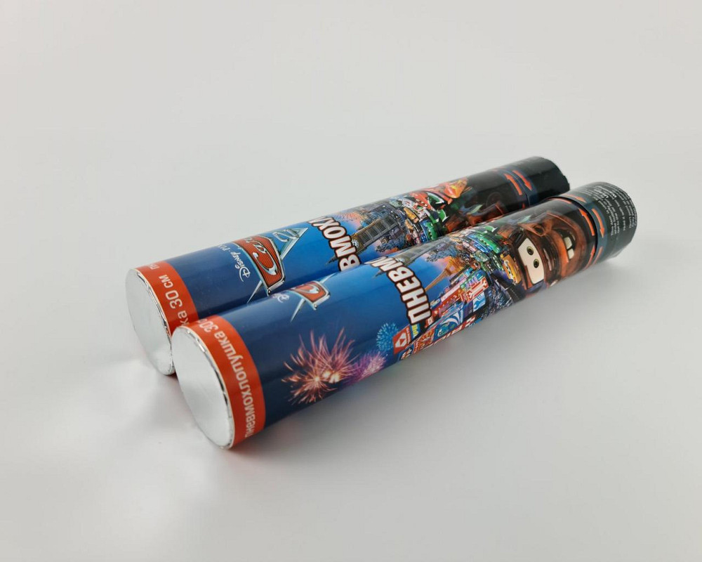 Хлопушка пневматическая Тачки, длина 30 см (хл тачки 30 см) (1 пачка) Харьков - изображение 2