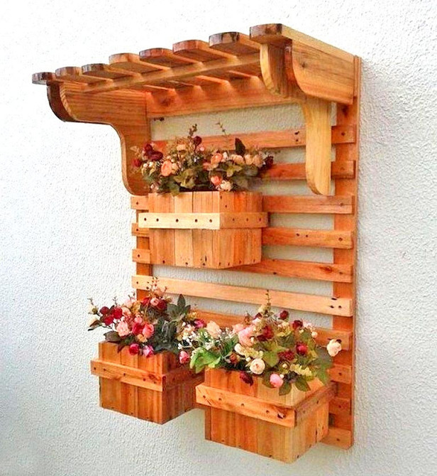 Полка настенная для цветов 