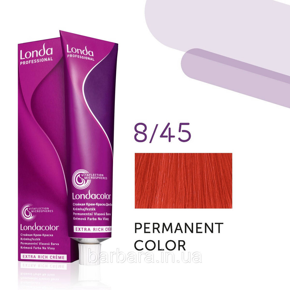 Краска для волос Londa Сolor Permanent Professional 8/45 светлый блонд медно-красный Киев - изображение 1
