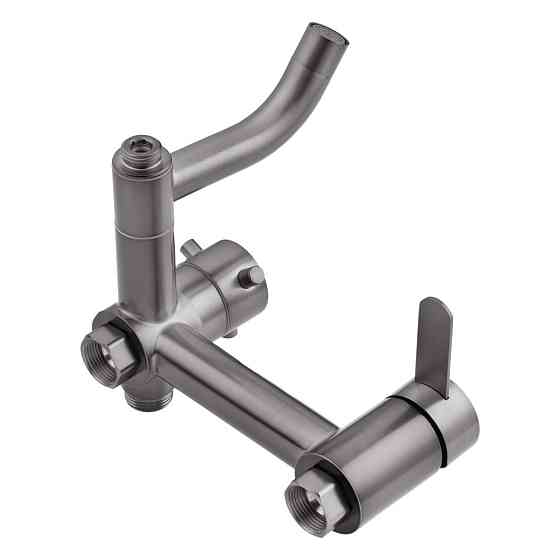 Душова система настінного монтажу Agua Elposo — INOX064AM з виливом, графіт Київ