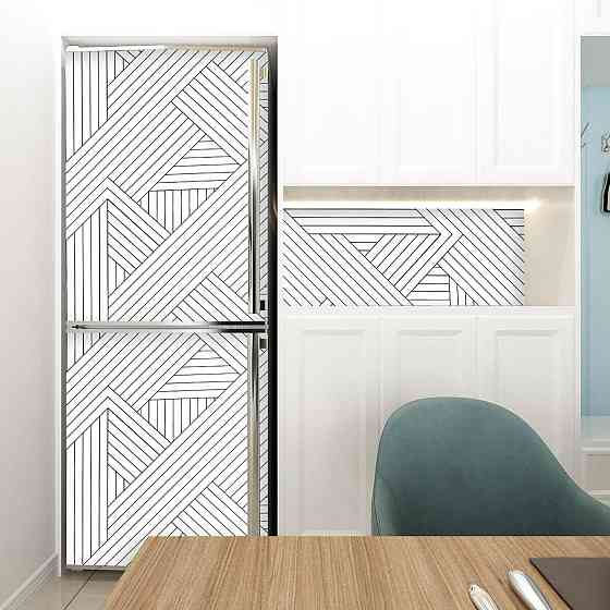 Самоклеящаяся белая пленка с орнаментом Киев