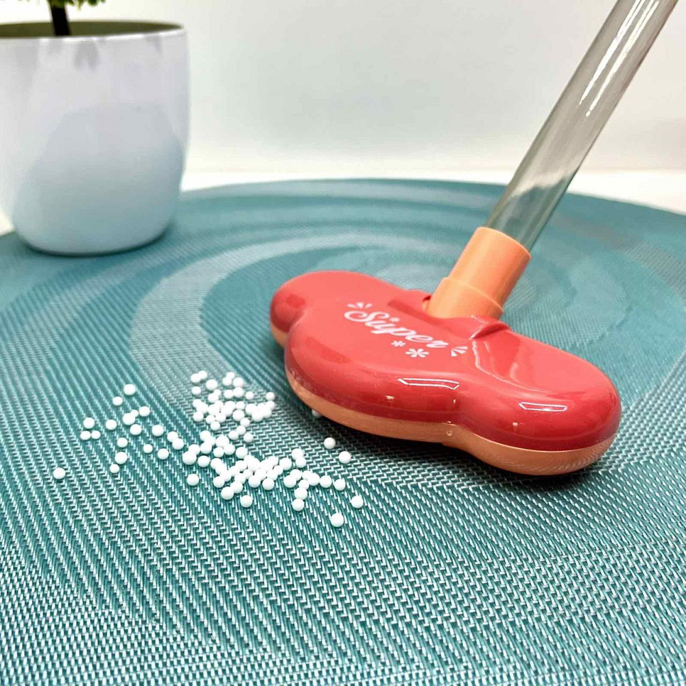 Набір для прибирання з пилососом світловими ефектами 12 предметів Червоний (8023) Чернігів - фото 7