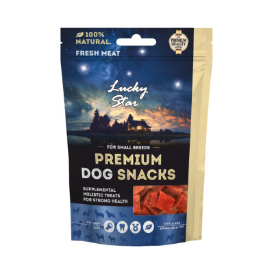 Ласощі для собак Lucky Star Шматочки в&apos;яленого качиного м&apos;яса 65 г (4820281500664) Вінниця - фото 2