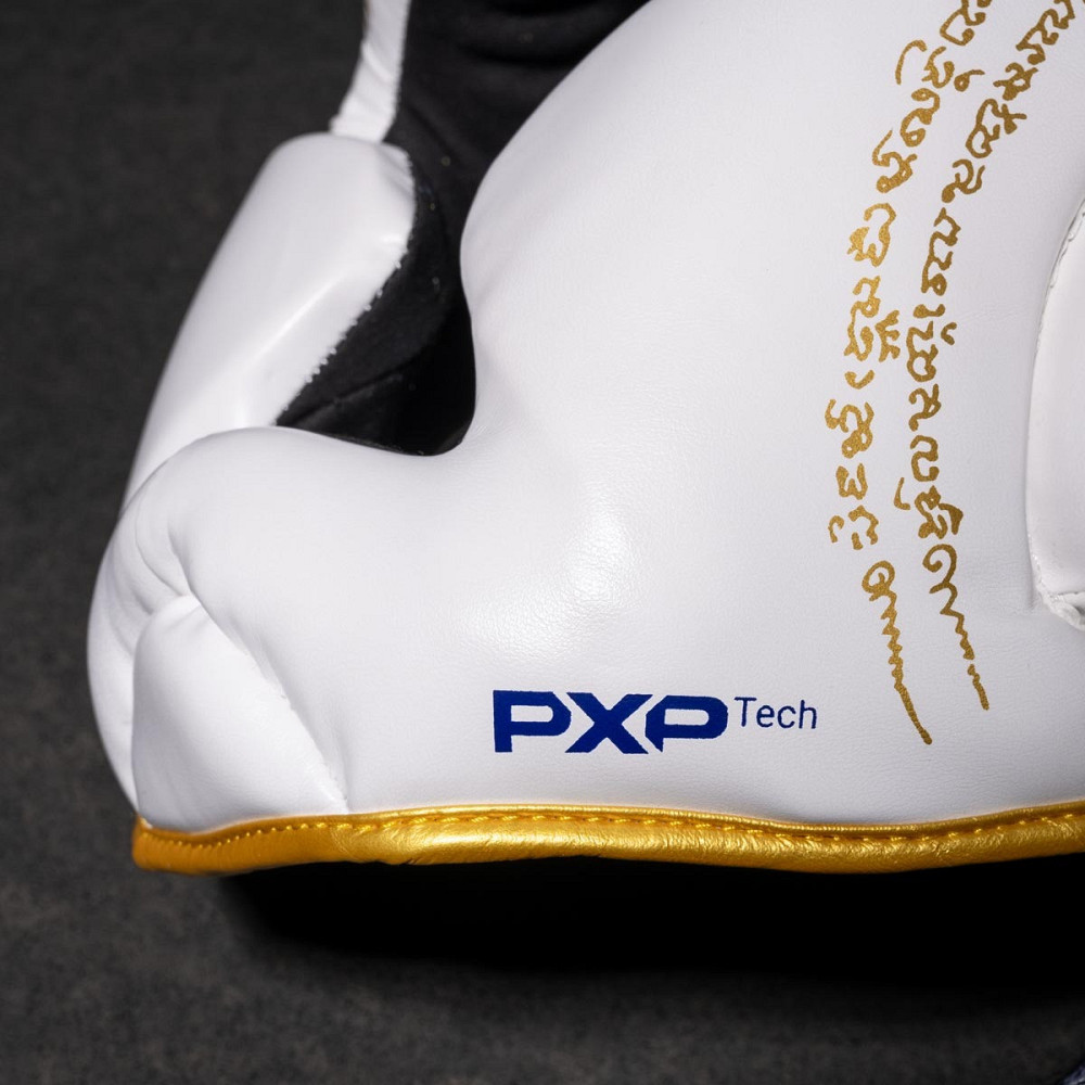 Боксерський шолом Phantom Muay Thai Full Face White Gold (капа в комплекті) Киев - изображение 5