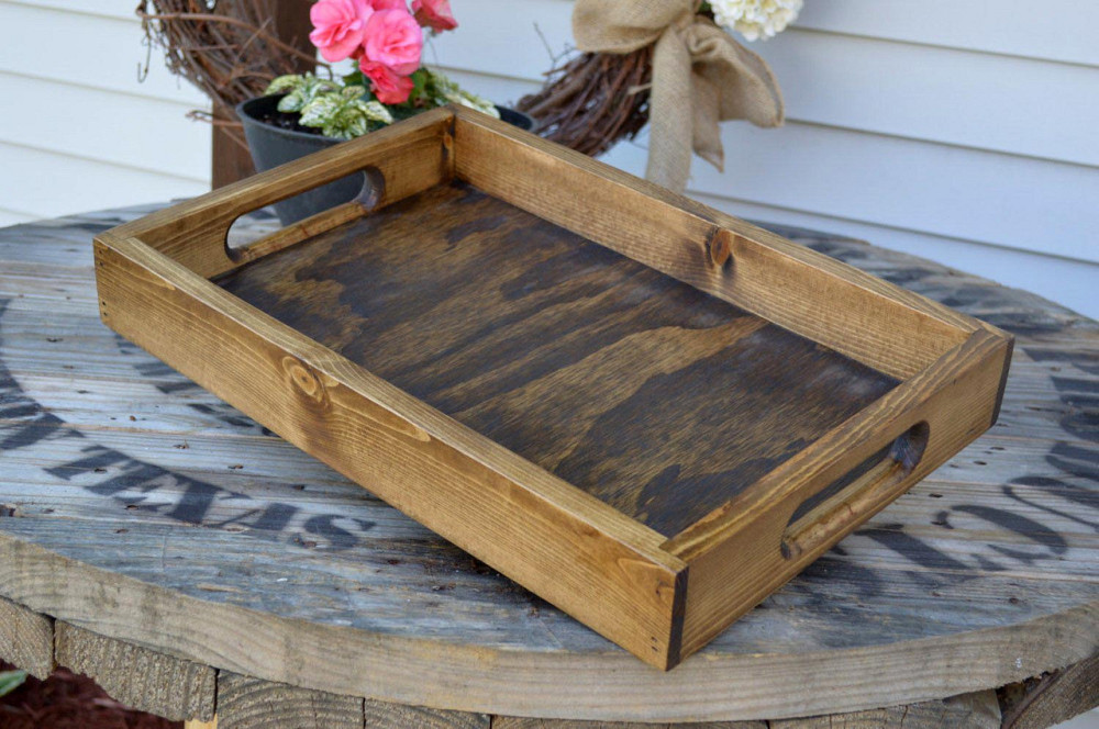 Піднос дерев'яний "Спа 48х31" капучино Миколаїв - фото 3