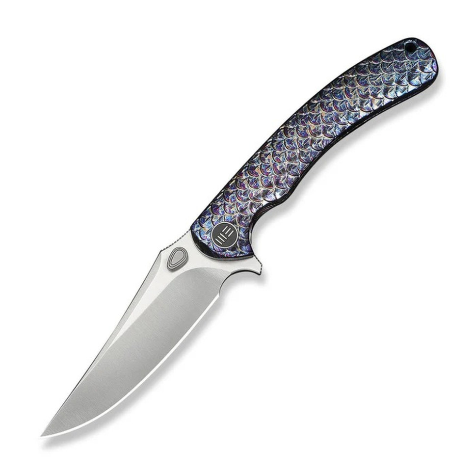Ніж складаний туристичний Weknife Dracarys, (9.1 см) Böhler M390 / титан 6AL4V полум’яний Київ - фото 1