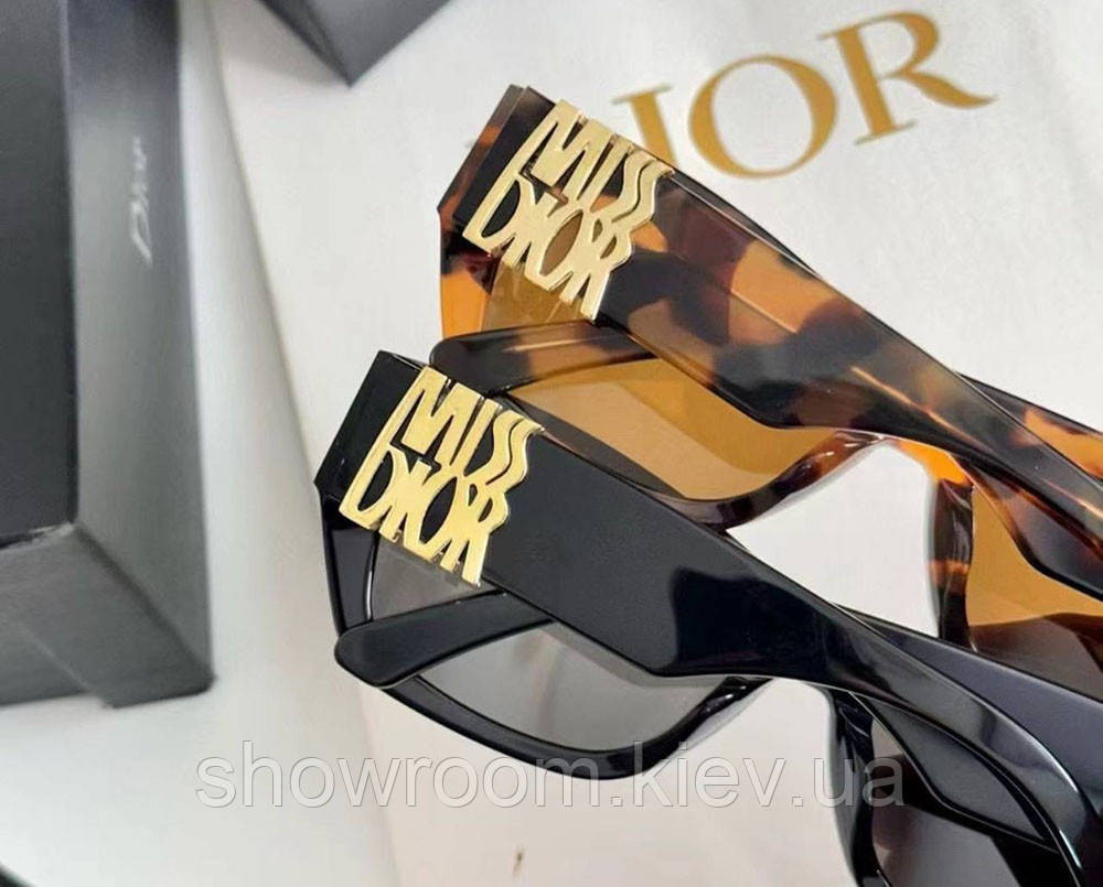 Жіночі сонцезахисні окуляри MissDi0r S2F gold Lux Київ - фото 3