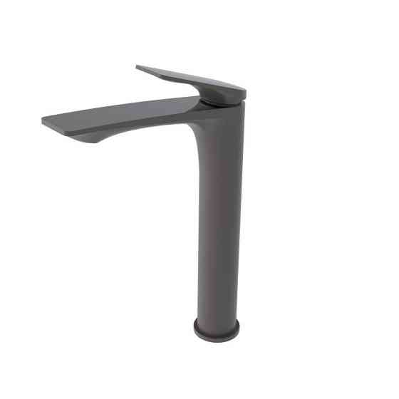 Смеситель для раковины высокий Qtap Vlasta New QTVLA269GMB45653 Gunmetal Black PVD графит Киев