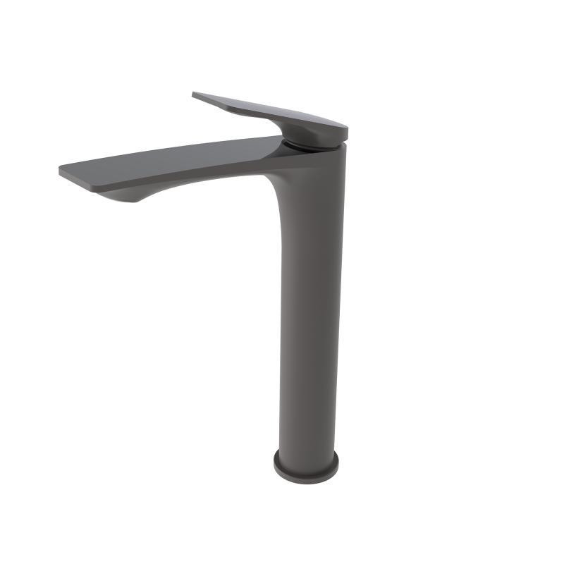 Змішувач для раковини високий Qtap Vlasta New QTVLA269GMB45653 Gunmetal Black PVD графіт Київ - фото 2