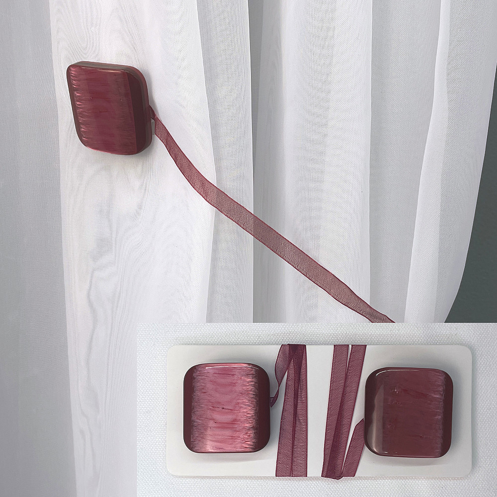 Магніти для штор і гардин Танго набір 2 шт Бордовий (81-180) Київ - фото 1