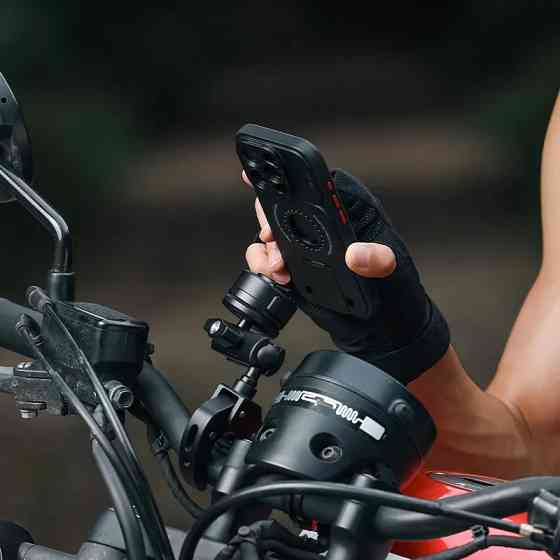 Кріплення телефону на мотоцикл посилене з шарніром для чохла O-LOCK Ulanzi M008 Київ