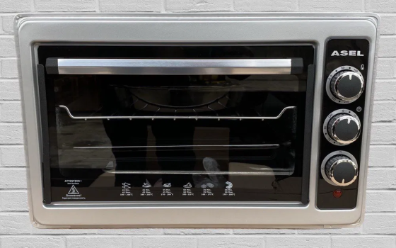 Електрична духовка Asel 33 літри 1300 Вт Механічне управління | Таймер ASEL AF-0023 (33-23) сіра - 9435 Одеса