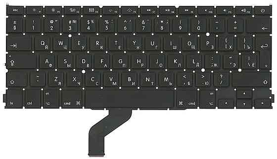 Клавиатура для ноутбука Apple MacBook Pro (A1425) с подсветкой (Light) Black, (No Frame), RU (вертикальный энтер) Вінниця