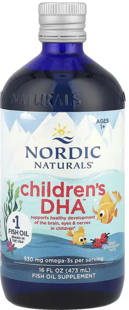 Риб'ячий жир для дітей Nordic Naturals Children's DHA 473 ml полуниця Київ - фото 1