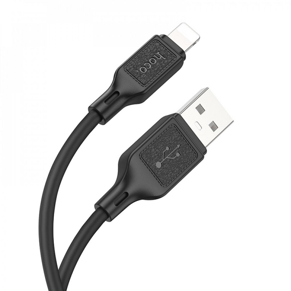 Кабель HOCO X90 Cool silicone живлення та передачі даних - Lightning, колір чорний 6931474788405 Одеса - фото 2