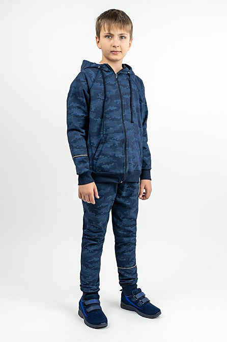 Костюм спортивний для хлопчиків, двухпредметный, "Індиго" топ 146 Крохатушка одяг Київ - фото 3