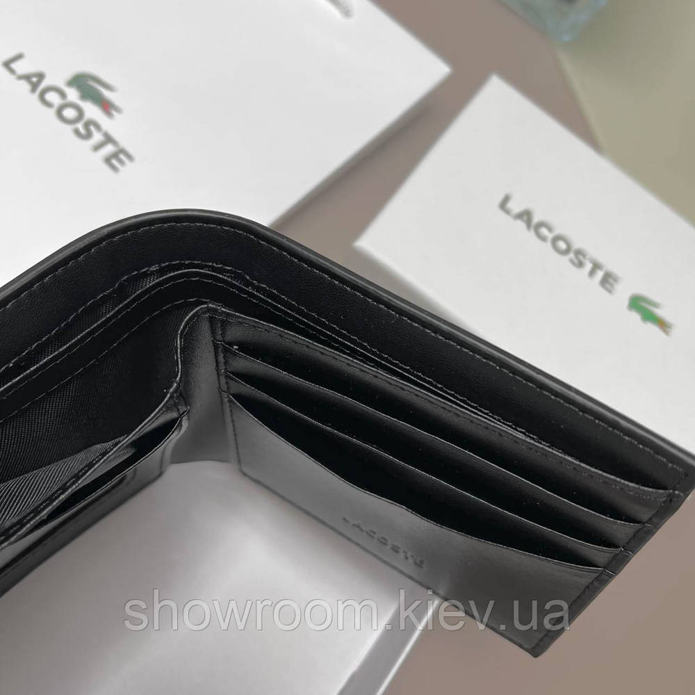 Чоловіче портмоне Lacoste (1714) подарункова упаковка Київ - фото 9