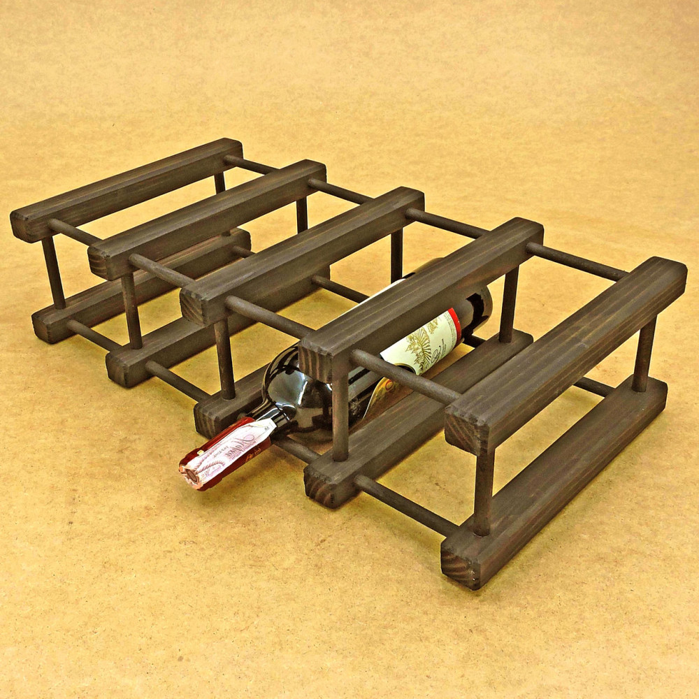 Настільна винна полиця "Сенчурі 4" мокко Миколаїв - фото 1