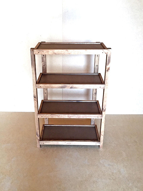 Етажерка розбірна "Честер" 4 полиці 30х60х100 капучино Миколаїв - фото 6